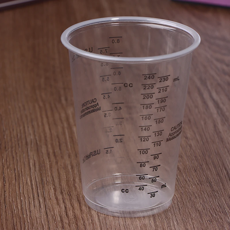 8oz Disposable Plastic Measuring Cups For Precise Resin Paint Mixing Cup Plastic Epoxy Resin Mixing Cup