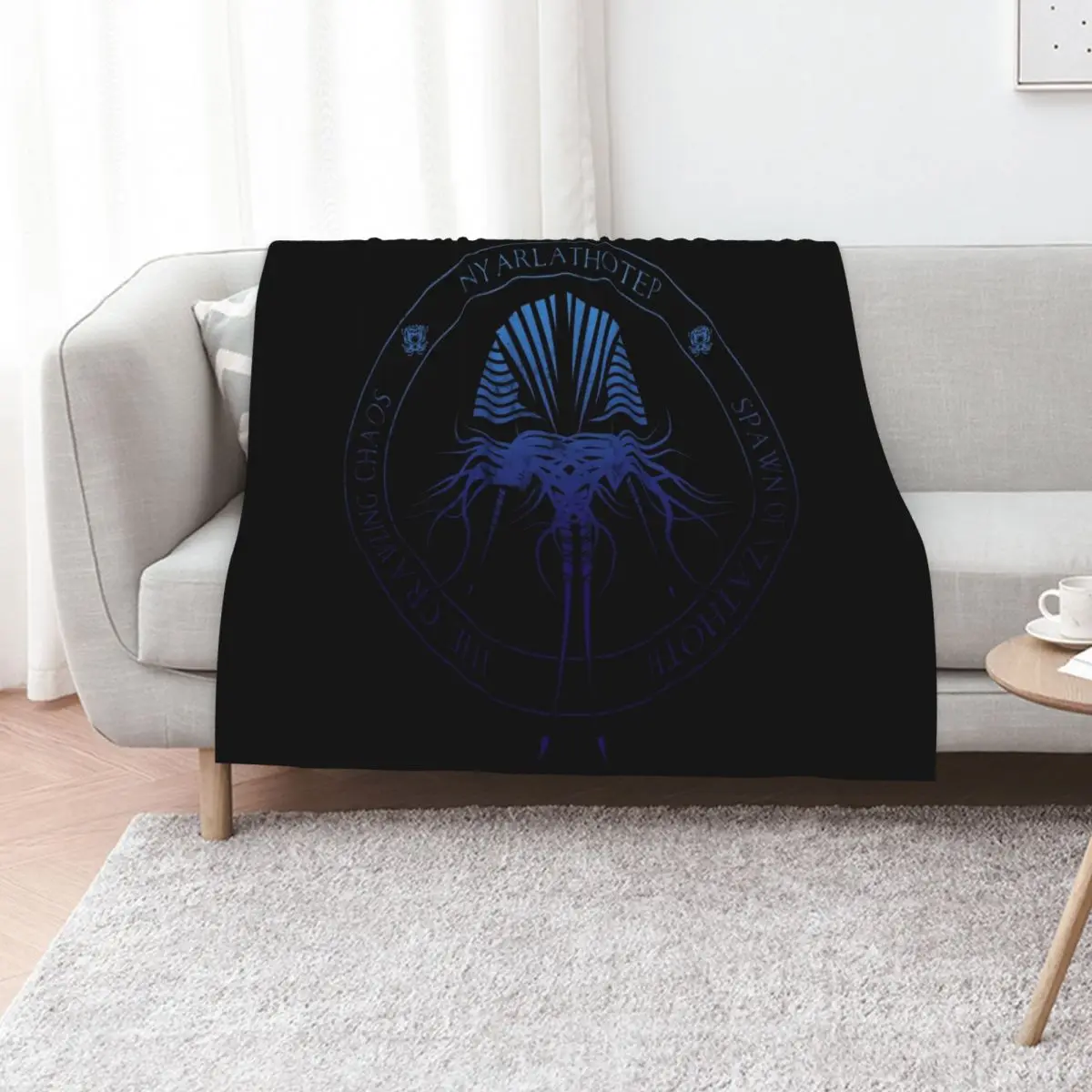 

Nyarlathotep Sigil (deep sea) Throw Blanket Blankets For Sofas For Decorative Sofa Decorative Sofa Luxury Designer Blankets