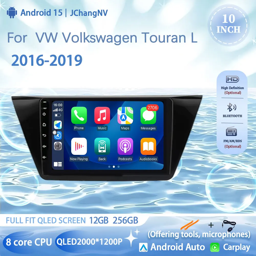 

Android Car Radio Multimedia Player For VW Volkswagen Touran L 2016-2019 Navigation GPS Carplay Auto Stereo Intelligent Systems