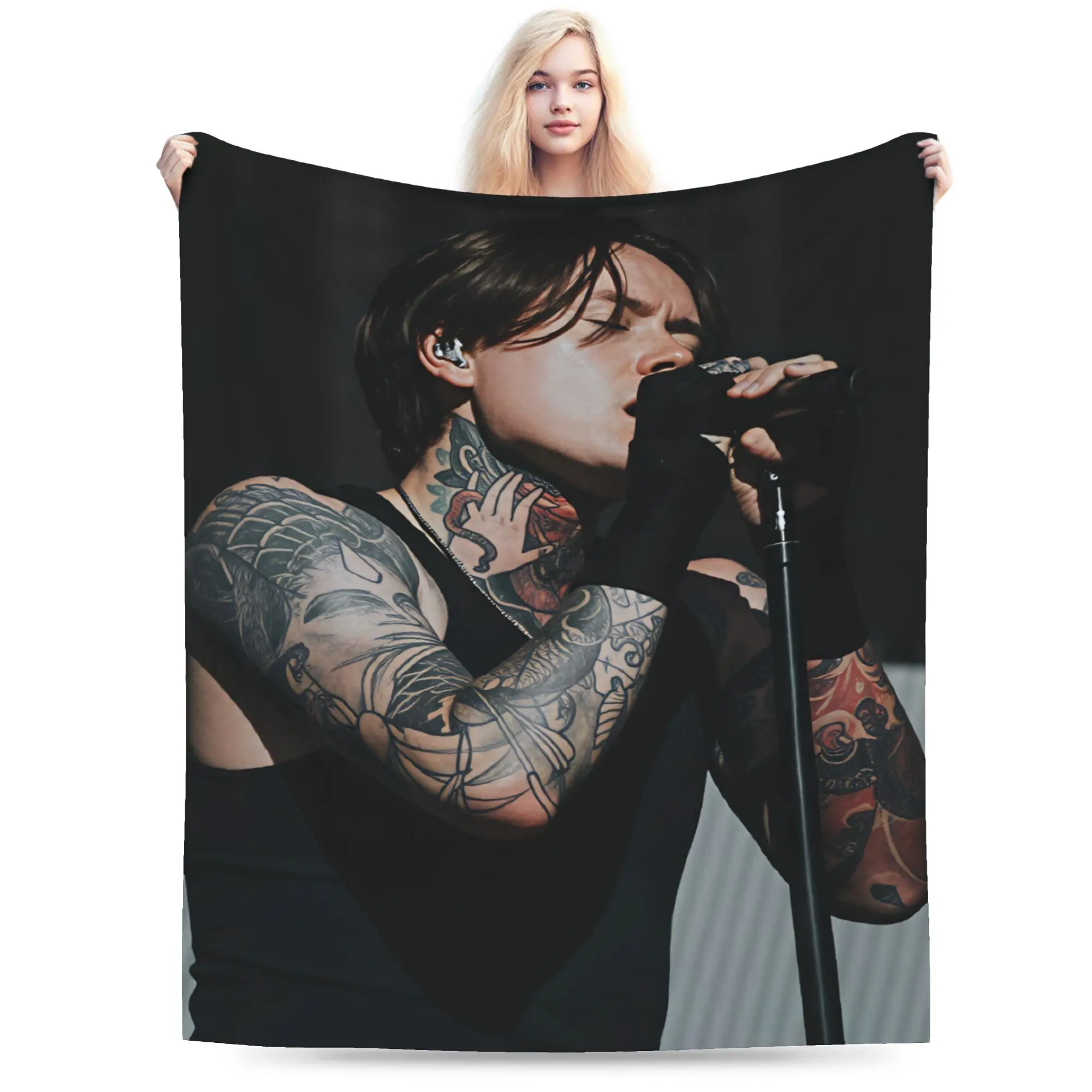Bad Omens Noah Blanket Cozy  Throw Blanket Spring Kids Adults Outdoor Travel Office Bedspread