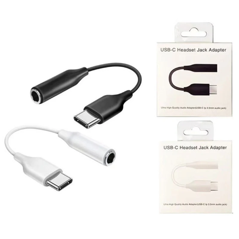 USB C To 3 5 MM Adapter Type-C 3 5 Jack Audio Cable Earphone Accessories For Huawei P30 Mi 10 9 Es