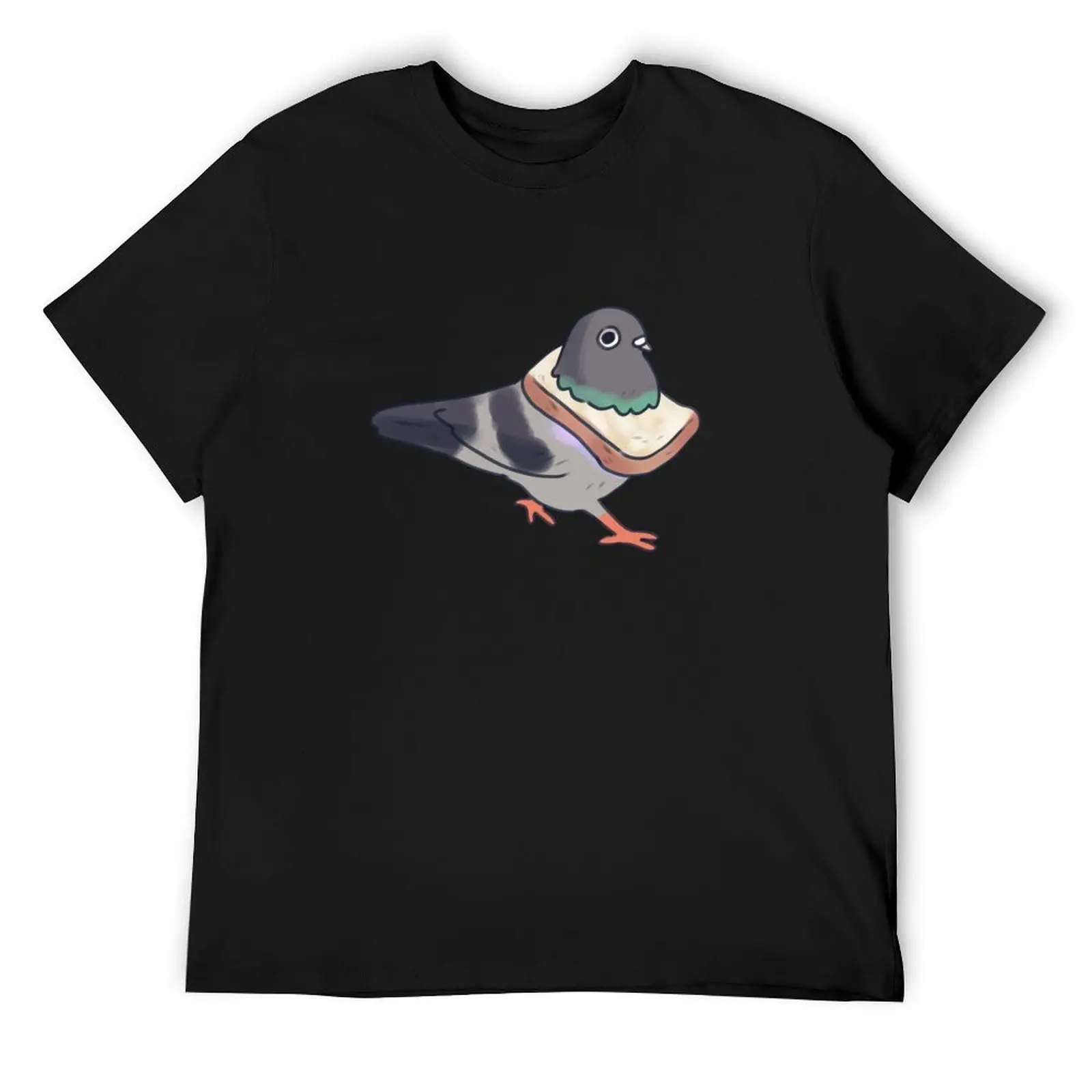 

Bread pigeon drawing T-Shirt boys whites for a boy Anime t-shirt t shirt men