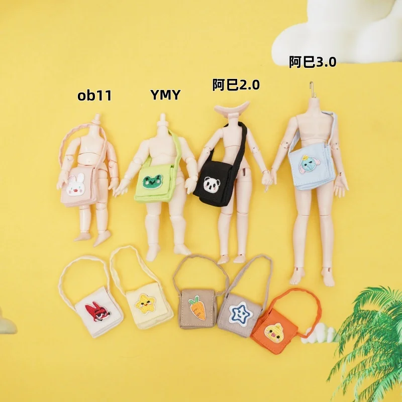 

OB11 Doll Crossbody Bag Axi 2.0 3.0 Backpack 1/12 BJD Doll Universal Small Bag YMY Crossbody Bag Doll Accessories