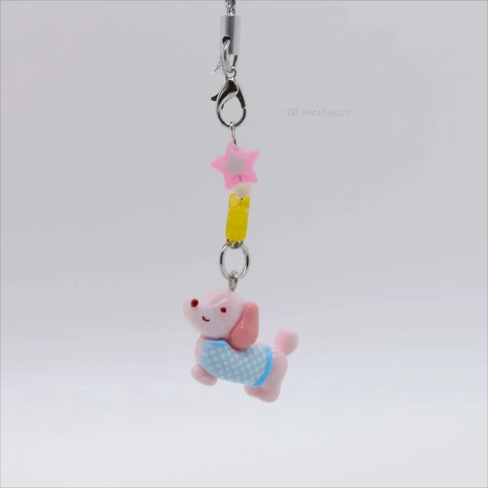 Cute Cartoon Dachshund Phone Strap Keychain For CDD Camera Backpack For AirPods Headphone Anti Loss Charm DIY Accessories