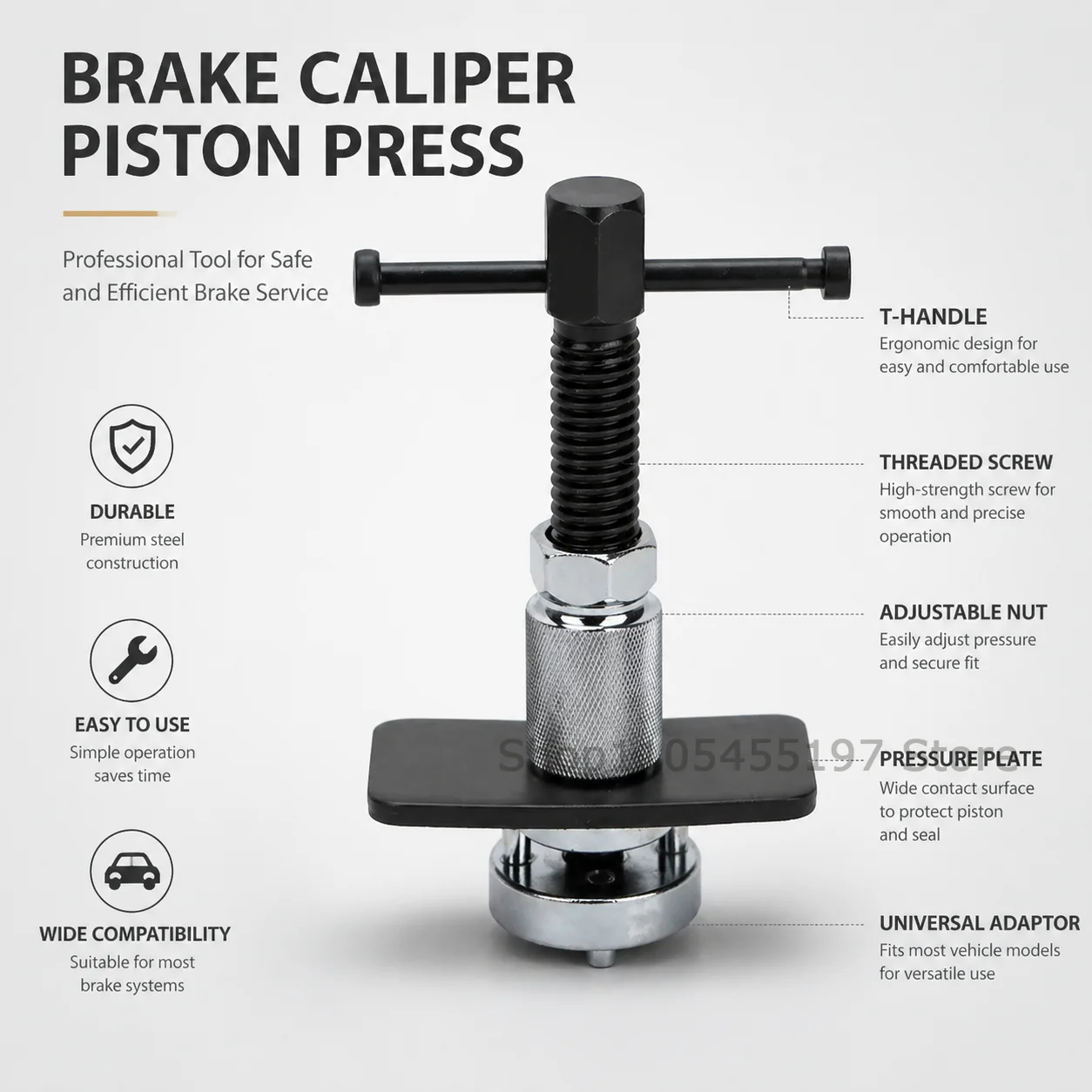 

Car Wheel Cylinder Disc Brake Pad Caliper Piston Reverse Wheel Pump Separator Truck Trailer Auto Parts Repair Professional Tools