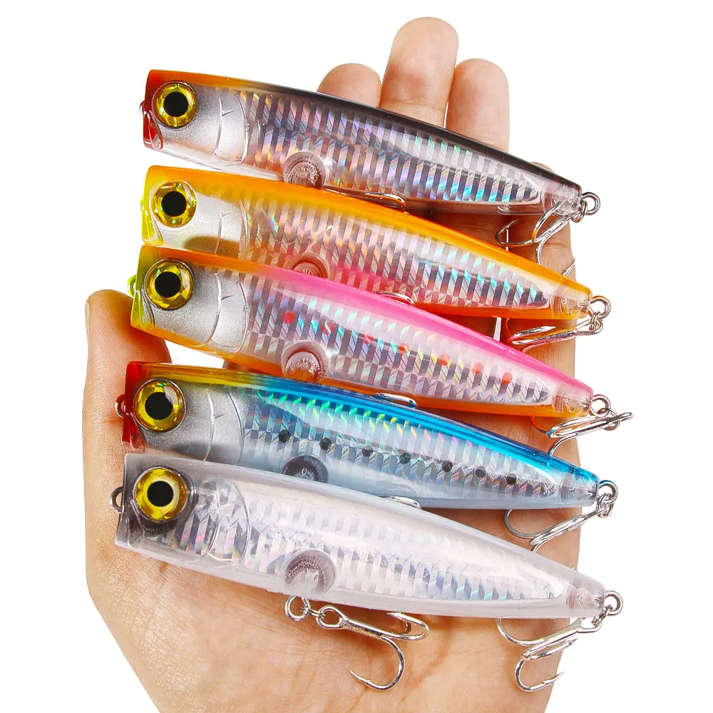 Popper Fishing Lure 11cm 23g Topwater Popper Baits Pesca Floating Artificial Bait Bass Wobbler Fishing Goods