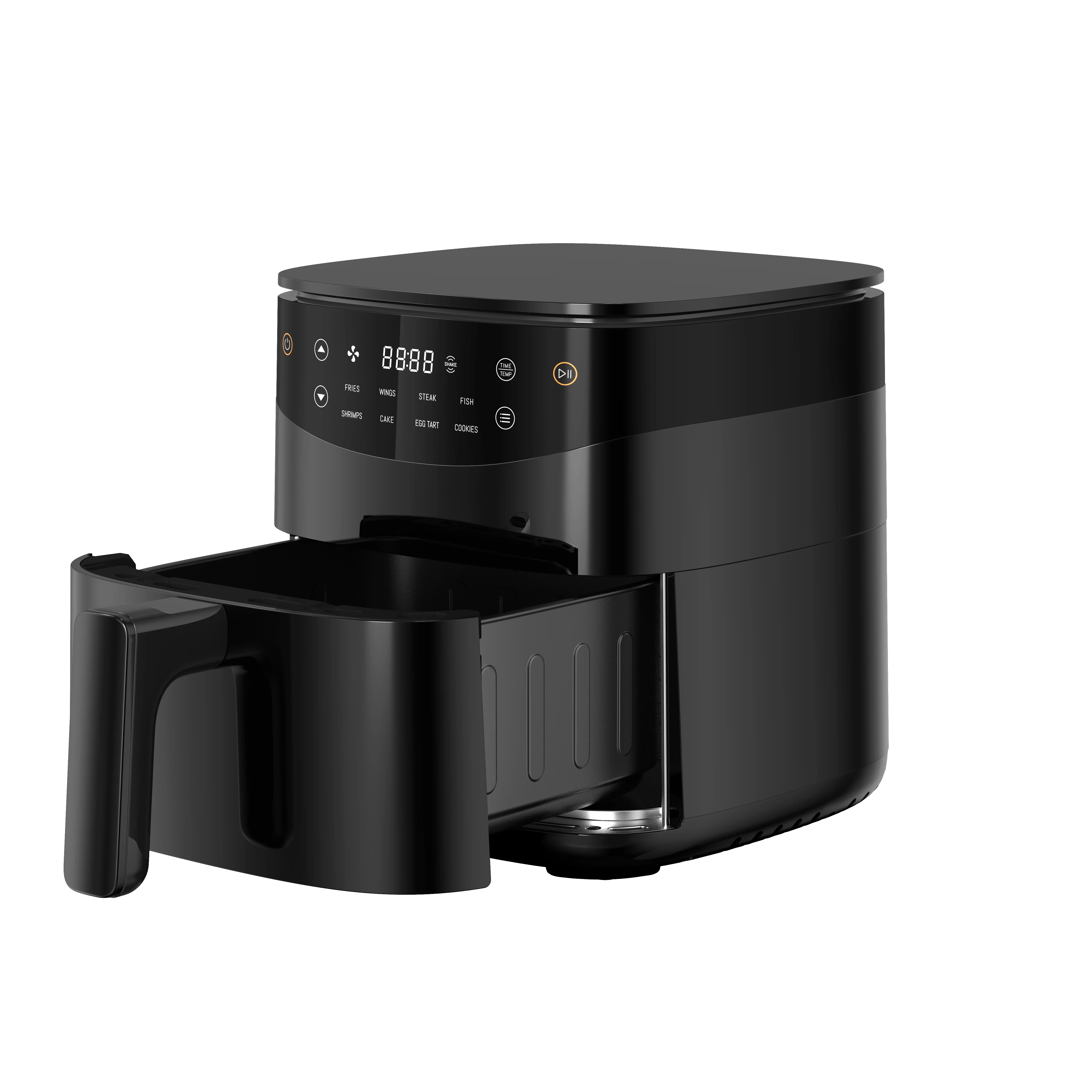 Freidora Eléctrica de Aire Caliente con Control de Temperatura de 3 Litros, sin Aceite, Freidora de Aire Inteligente Digital con Pantalla Digital