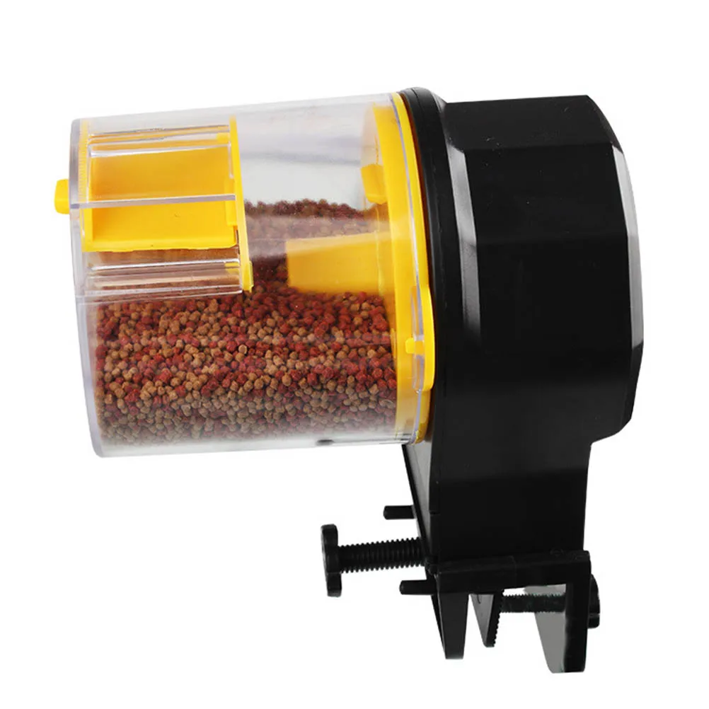 

Auto Fish Food Feeder with Intelligent Control Timer for Home Travel Use Compatible with Various Fish Types No Power Needed