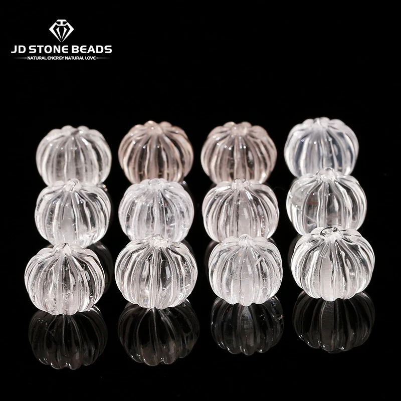 

1 Pc Natural Stone Rock Quartz Carved Pumpkin Shape Bead For Jewelry Making Diy Necklace Bracelet Pendant Accessory Findings