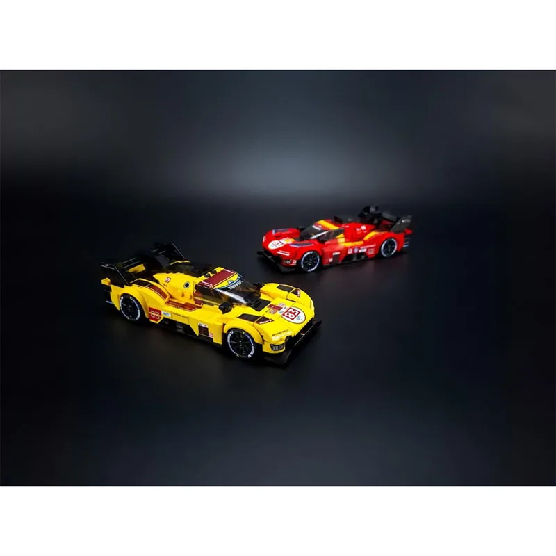 MOC-229928 صغير كلاسيكي 499P سيارة رياضية سباق بنة نموذج 339 أجزاء MOC الإبداعية الصبي لعبة عيد ميلاد الأطفال هدية #5