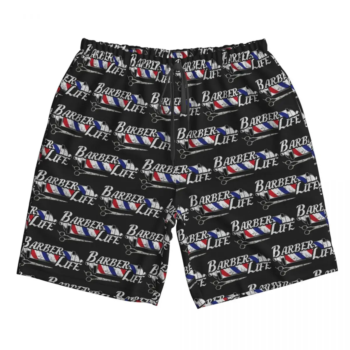 

Barber Shop Sign Entrance Trunks Beach Board Shorts Casual Quick Dry Swimming Summer Men Pants