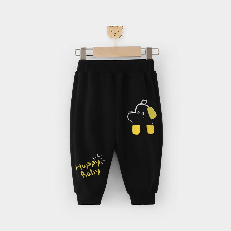 

Spring Autumn Infant Baby Boy Sports Pant Cotton Dog Letter Print Toddler Boys Jogger Pant Loose Elastic Waist Kid Boy Sweatpant