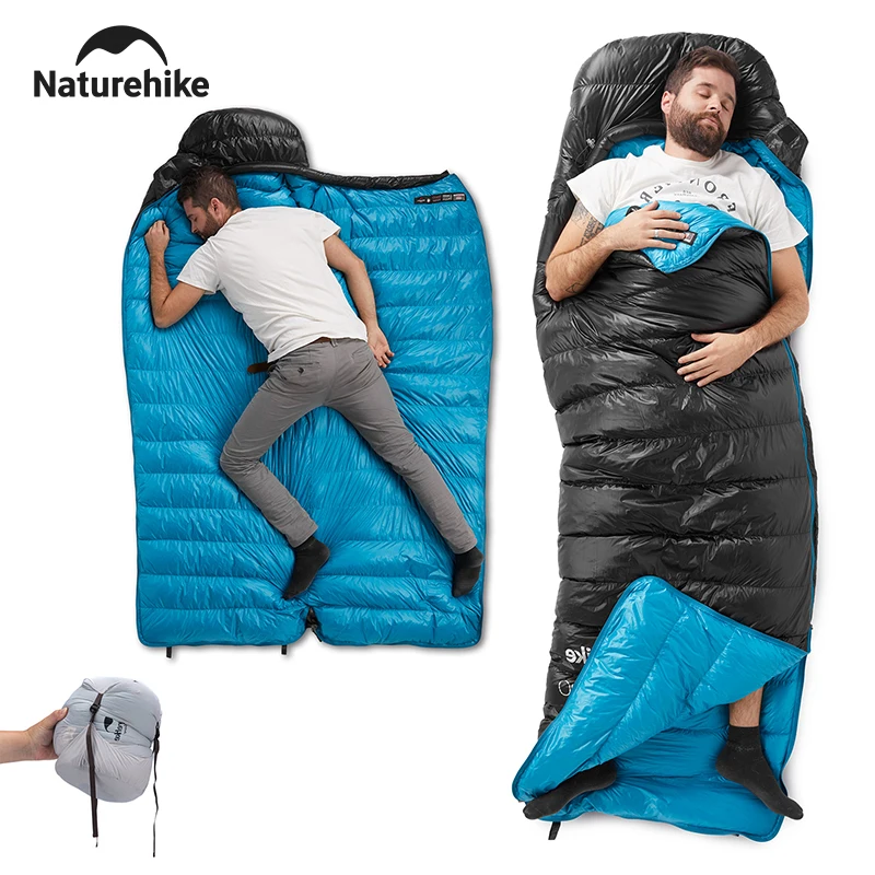 

Naturehike Ultralight 4 Season Camping Sleeping Bag Duck Down Envelope Backpacking Sleeping Bags for Outdoor Traveling Hiking