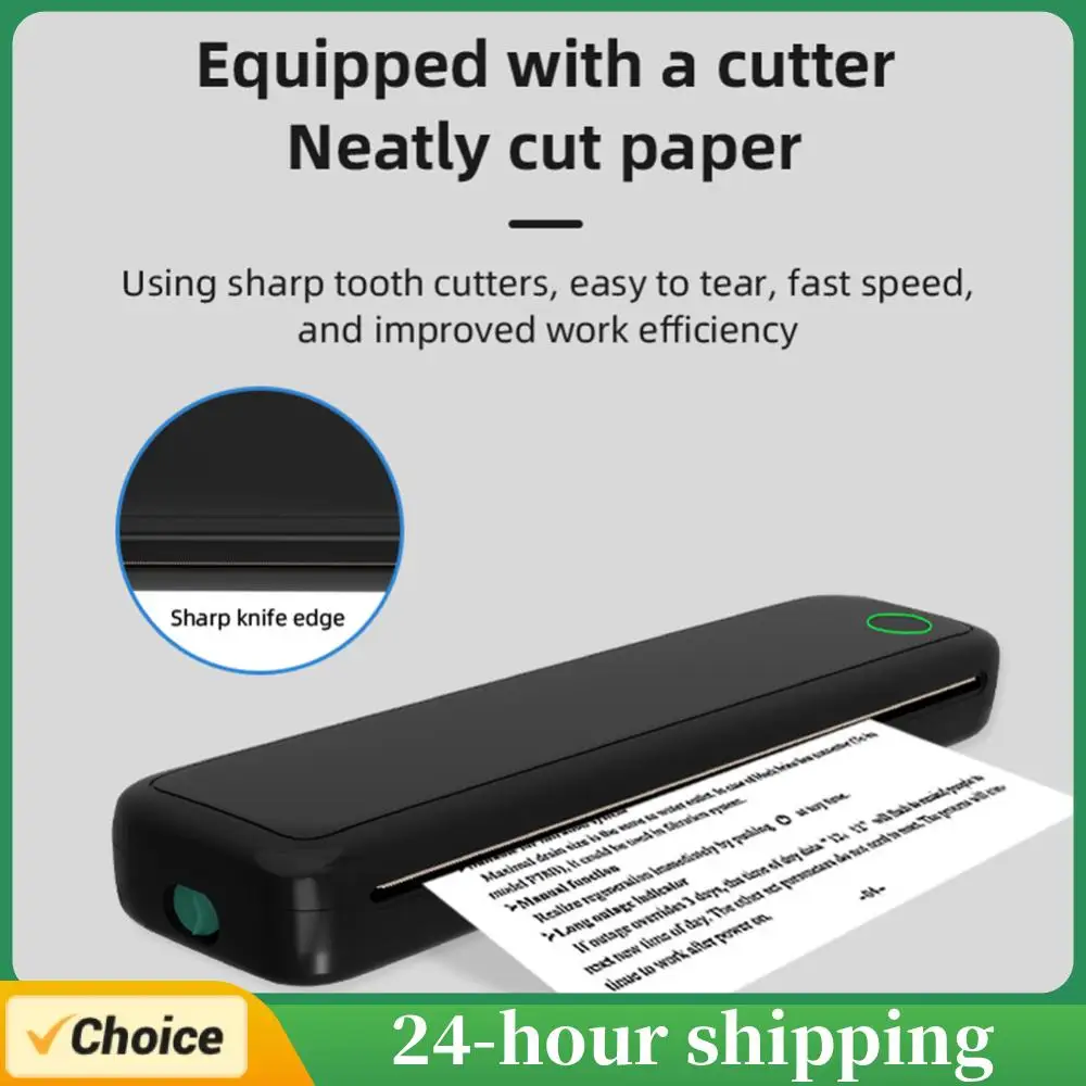 

Mini Portable A4 Thermal Printer Multifunctional Document Printer Bluetooth HD Printing Machine A4 Paper Printer for Work Home