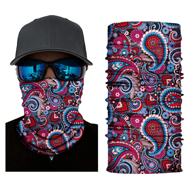 Bandana Men Half Face Mask assorbe il sudore traspirante Face Shield Tube sciarpa Running Cycling Outdoor 304cuello Sports Mask