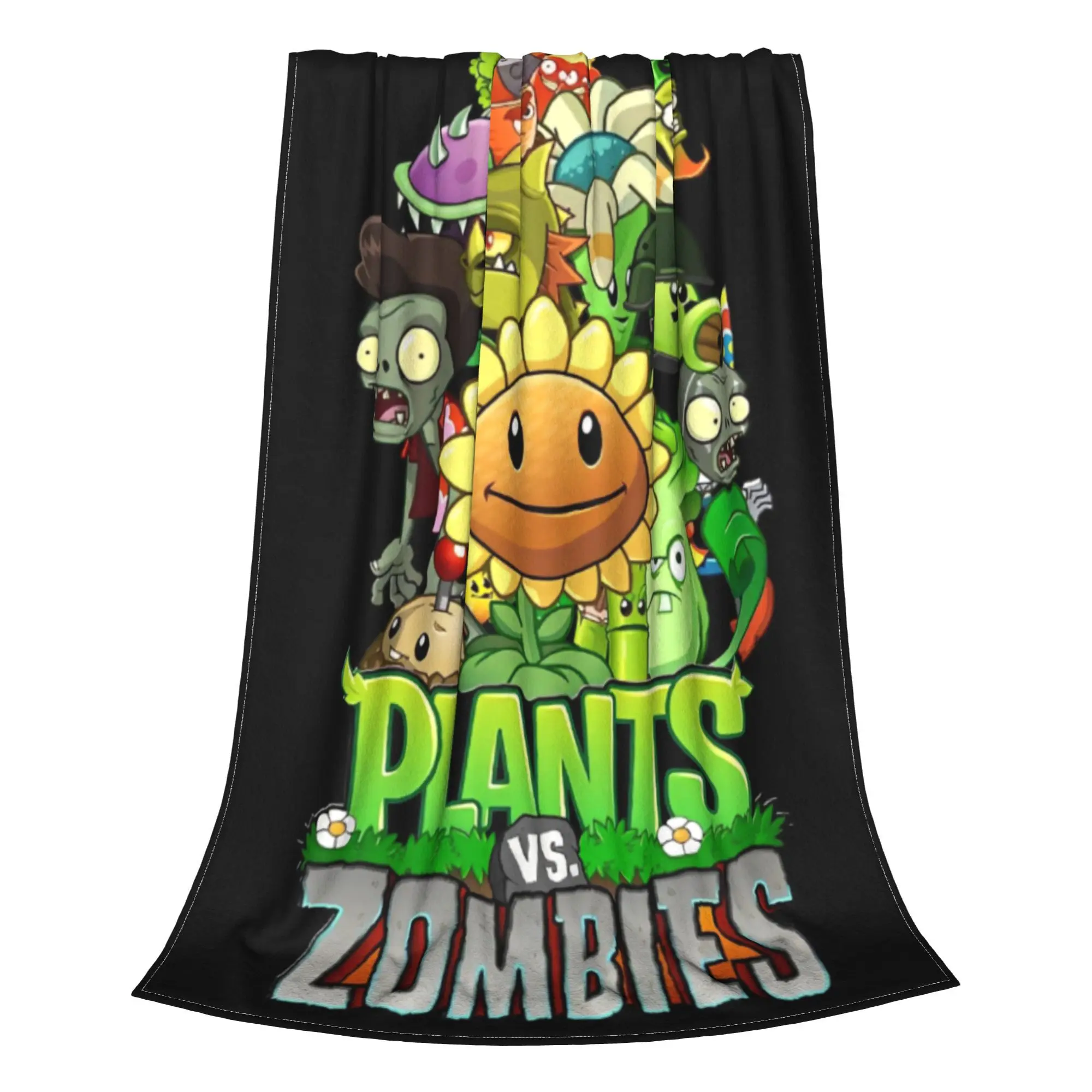 Novelty Design Plants-vs-Zombie cartoon games game  Blankets Ultra-Soft Fleece  Comfortable Throw Blankets Machine Washable