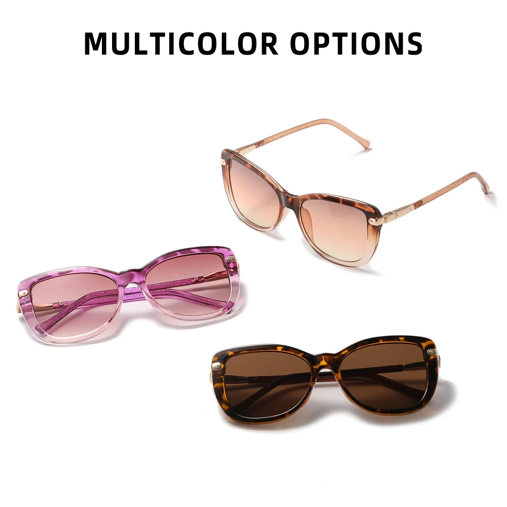 نظارات شمسية أنيقة بإطار عيون القطة UV400 للسيدات والسفر والشاطئ والأنشطة الخارجية للنساء