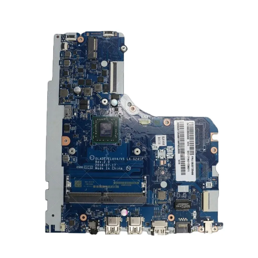 DLADE LA-G241P for Lenovo Ideapad V145-15AST 130-15AST laptop motherboard with A4-9125 A6-9225 A9-9425 CPU DDR4 fully tested