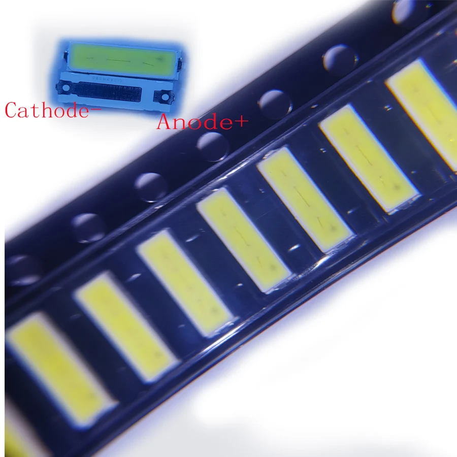 Lextar TV 백라이트 응용 제품용 SMD LED 7020, 콜드 화이트 7.0*2.0, 6V, 1W, 500PCs/로트