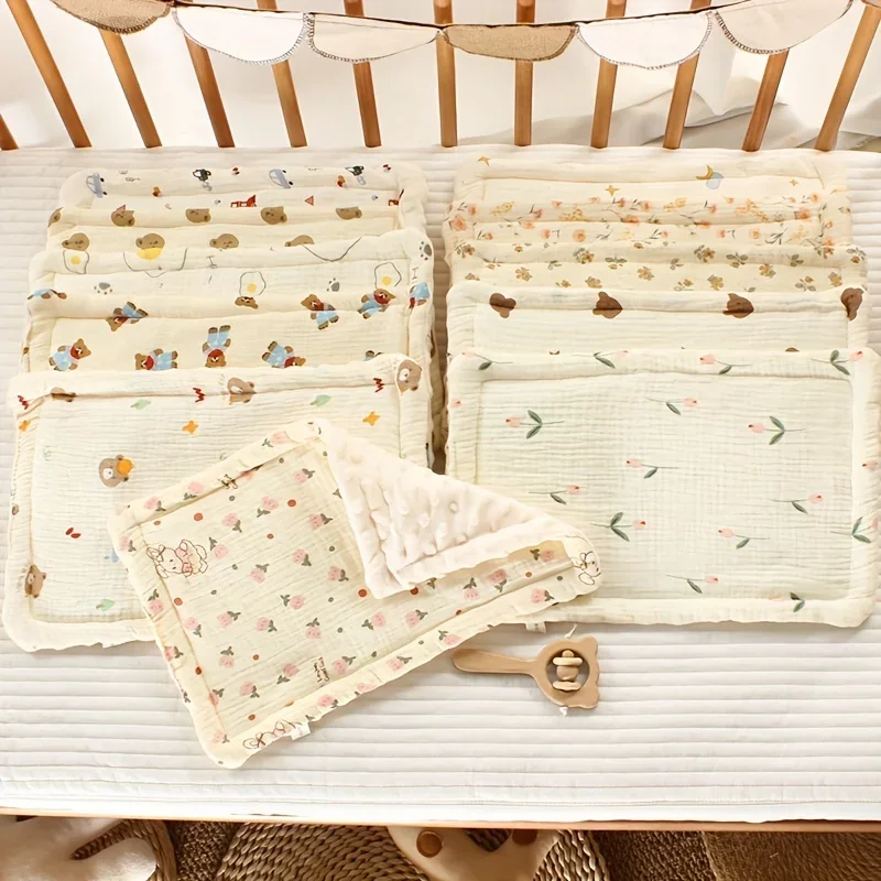 Tidur Siang untuk Bayi Baru Lahir Penyerap Keringat Bantal Universal Bayi Katun Bernapas