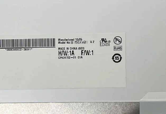 B156XW01 V.2 Fit B156XW01 V.1 V.0 V.3 LTN156AT01 LP156WH1 TLC1 CLAA156WA01A N156B3-L02 15.6'' LCD screen 1366*768 LVDS 30pin