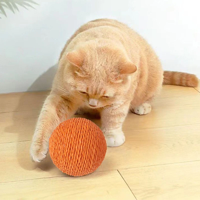 

Cat Ball Sounding Toy 10CM Interactive Cat Scratching Ball