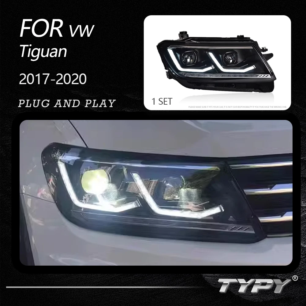 

TYPY Dynamic Signal Head Lamp Automotive Accessories Upgrade Modified New LED For VW Tiquan 2017-2020 Headlights