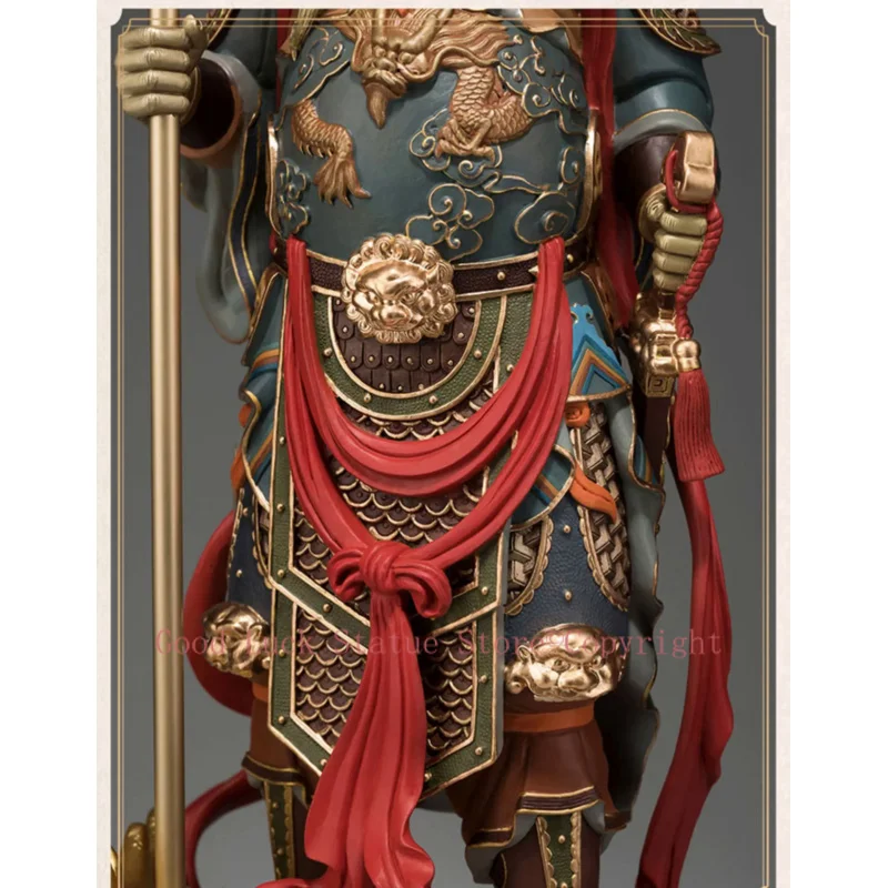 82cm Huge Large high grade GOOD LUCK God of wealth Dragon GUAN GONG Mammon Bronze statue HOME Shop Club BAR Company Patron saint view 6