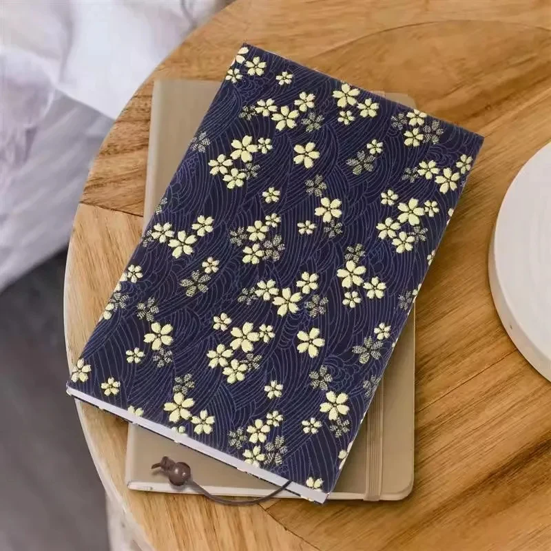 a5-notebook-handmade-fabric-book-cover-with-elastic-strap-adjustable-sleeve-for-journals-textbooks-school-supplies-gift
