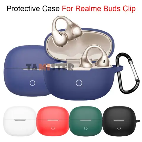 For Realme Buds Clip Case Cover Silicone Protective Sleeve For Realme Buds Clip Bluetooth Wireless Earphone Protector Accessory