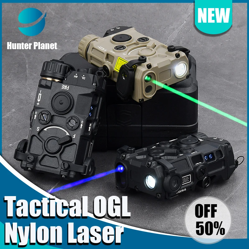 

Tactical Airsoft Nylon Plastic OGL Red Blue Green NO IR Strobe Laser Flashlight Surefir M300 Flashlight Dual Control Switch