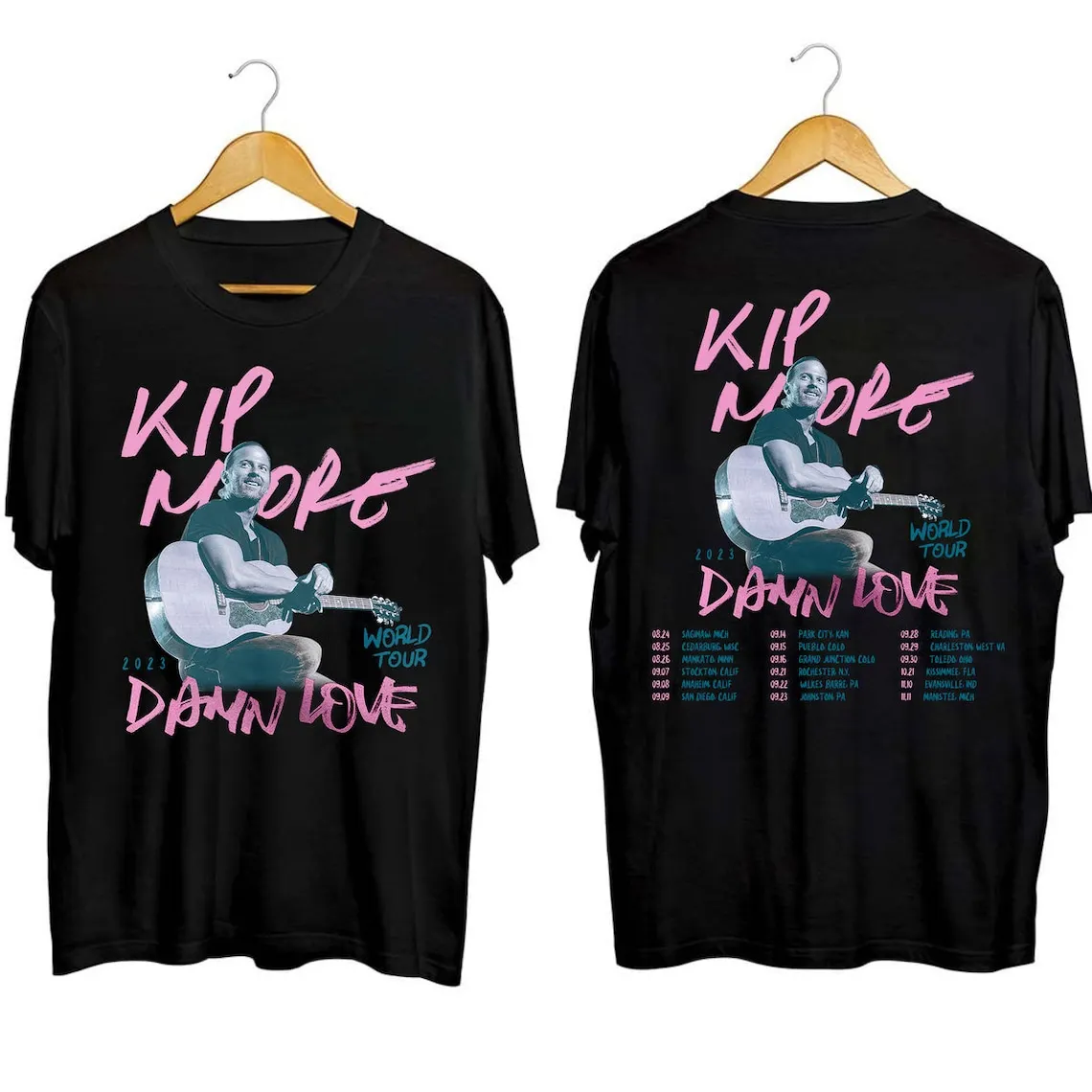 Kip Moore Damn Love Fall Tour 2023 Shirt Kip Moore Fan Shirt Kip Moore 2023 Country Music Tour Shirt Damn Love Fall Tour 2023 Te