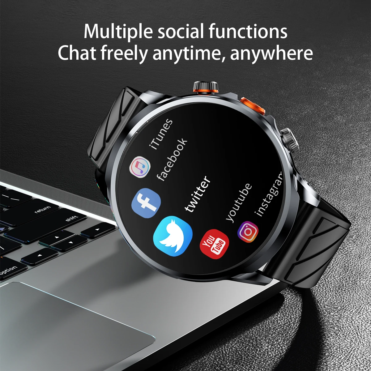 4G LTE Android smart watch APPLLP 1.85 inch full touch screen  2G+32G GPS positioning 4G smart watch