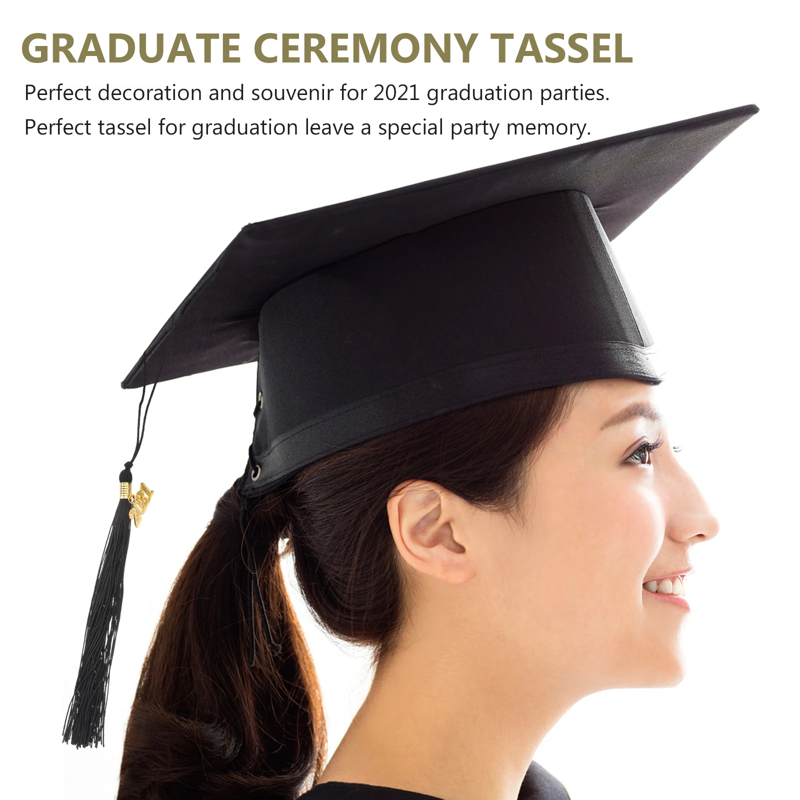 

6Pcs Doctor Graduation Hat Tassel Yellow Academic Decoration Graduation Season Tassels Graduate Ceremony Tassel