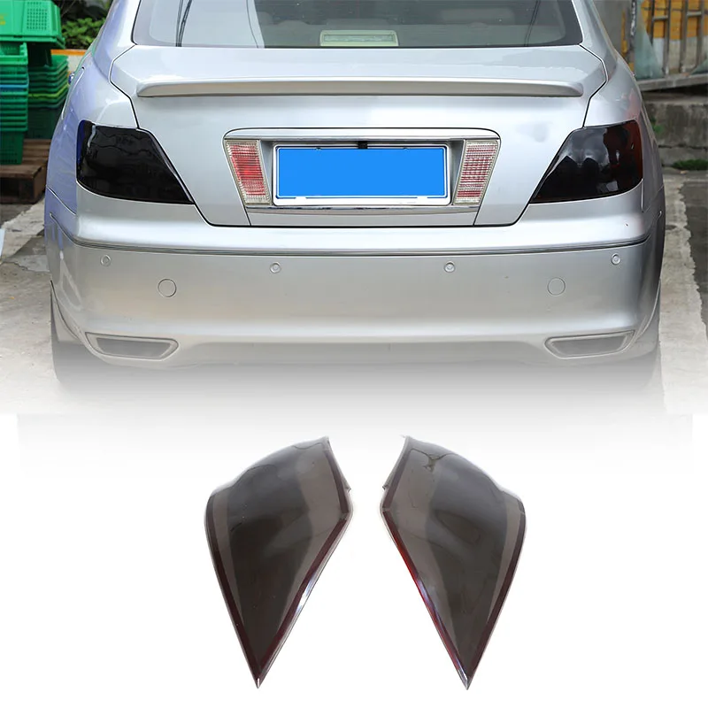 Smoked Black Car Rear Tail Light Decoration Cover Taillight Trim Garnish Lamp Hoods For Toyota Reiz 2005-2009 Auto Accessories