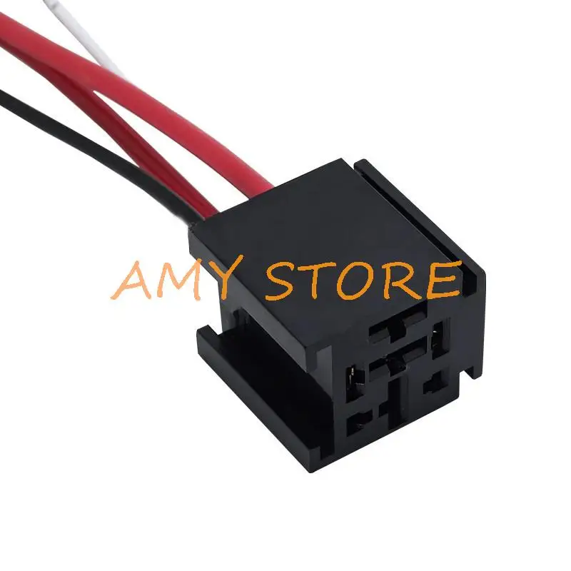 4 5 Pin 80A 12V 24V  Waterproof Automotive Relay Car Relay Popular Type Direct-Current relay Air Conditioner w Plug Socket Wire