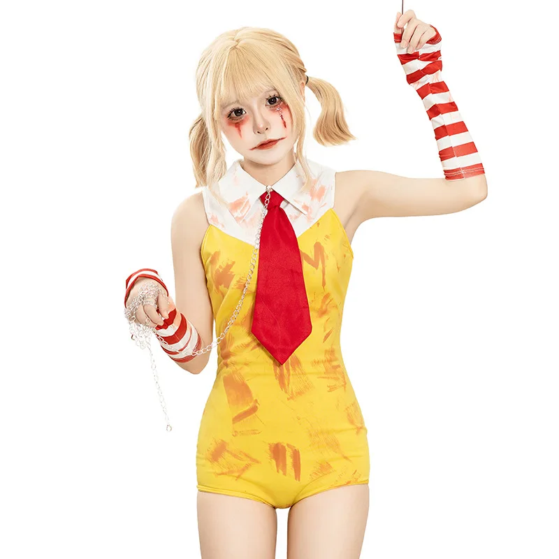 Nuovo loween Harlequin Tuta cosplay di Monald da donna Set di accessori per piantine di ruolo Costume da donna Produzione cinese