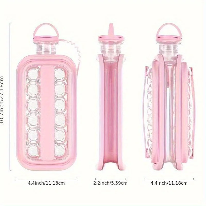 ويسكي المشروبات المياه اثنين في واحد غلاية صانع الثلج صينية سيليكون غير عصا سهلة الإصدار قالب هوكي الجليد القابل لإعادة الاستخدام #6