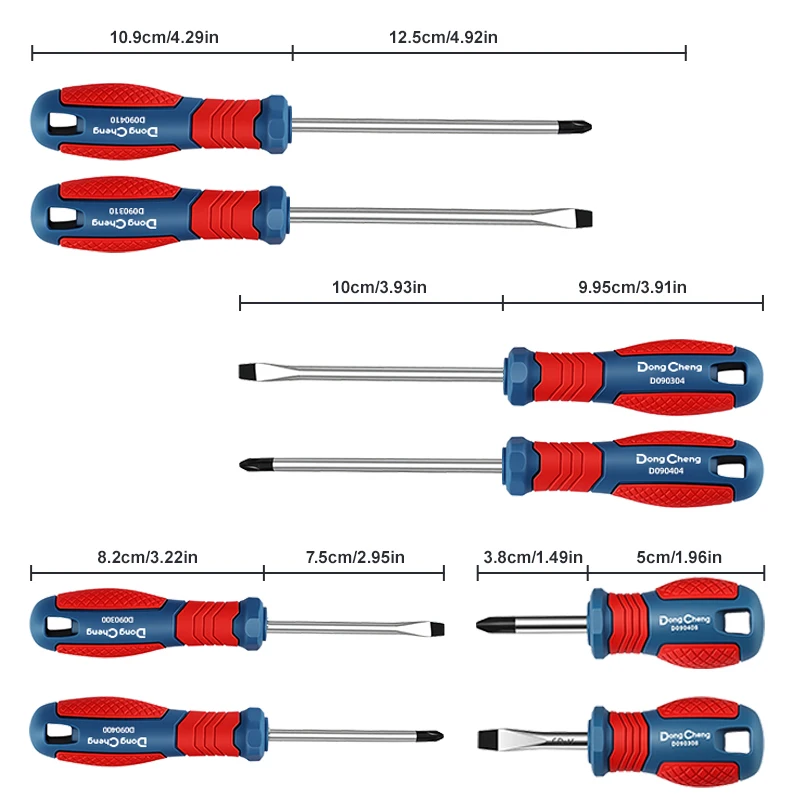 8PCS Household Screwdriver Set with 8 Most-Used Phillips and Flat Head, CR-V Steel Magnetic Repair Tool Set，Non-Slip Handle