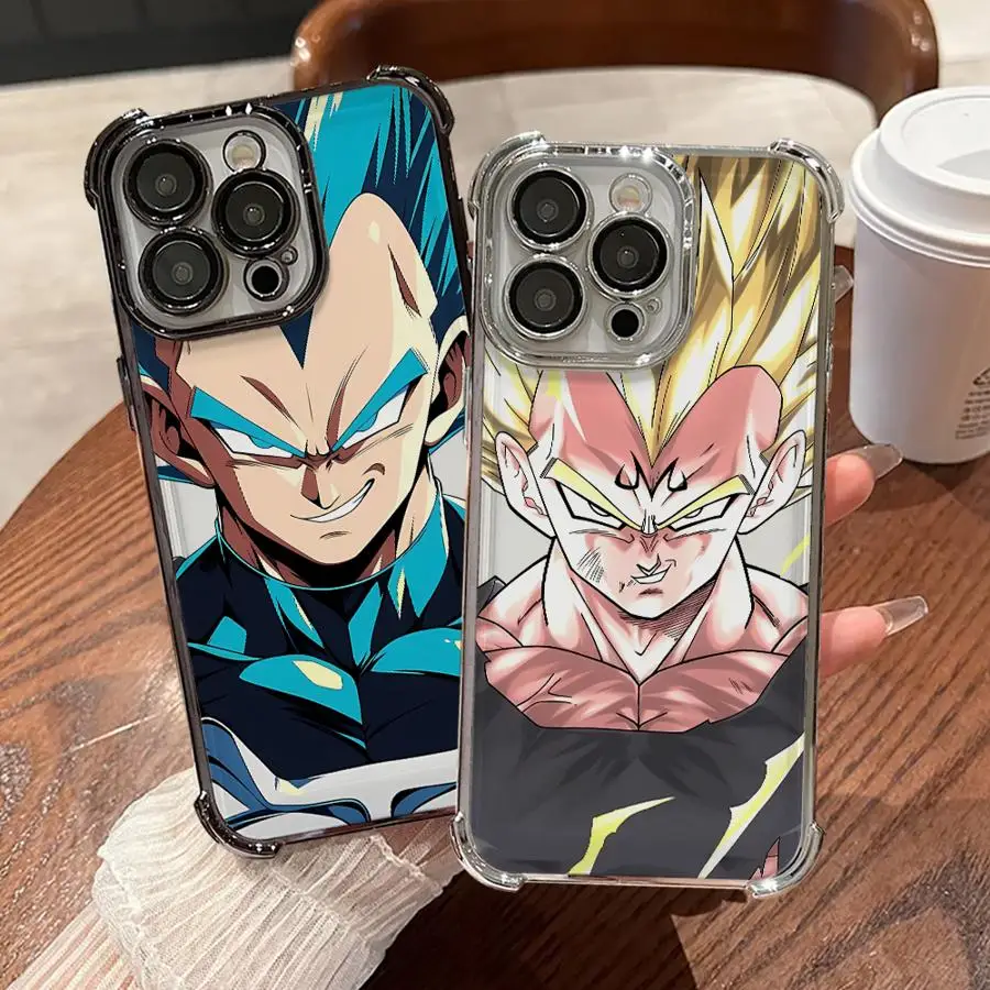 Hot Majin Vegetas DragonS BallS Plating Phone Case For iPhone 17 17e 16e 16 15 14 13 12 11 Pro Max X XR Mini Air Plus Anti-Fall view 2