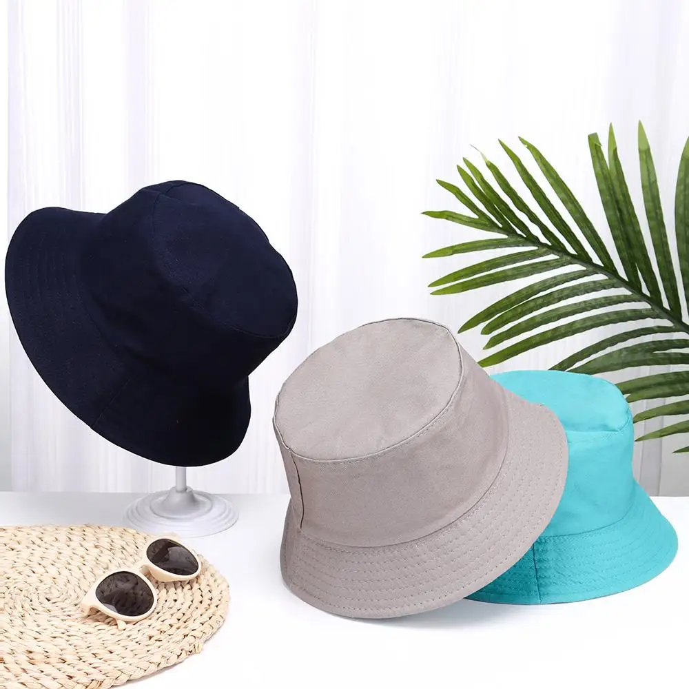 Bucket Hat Women Men Anti-UV Beach Sun Hat Summer Sunscreen Panama Hat Outdoor Foldable Portable Fisherman Cap