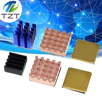 For Raspberry Pi 3 4 B Heatsink Copper Aluminum Heatsink Radiator Cooler Kit For Raspberry Pi 3B+ Plus 2 4 4B Heat Sink