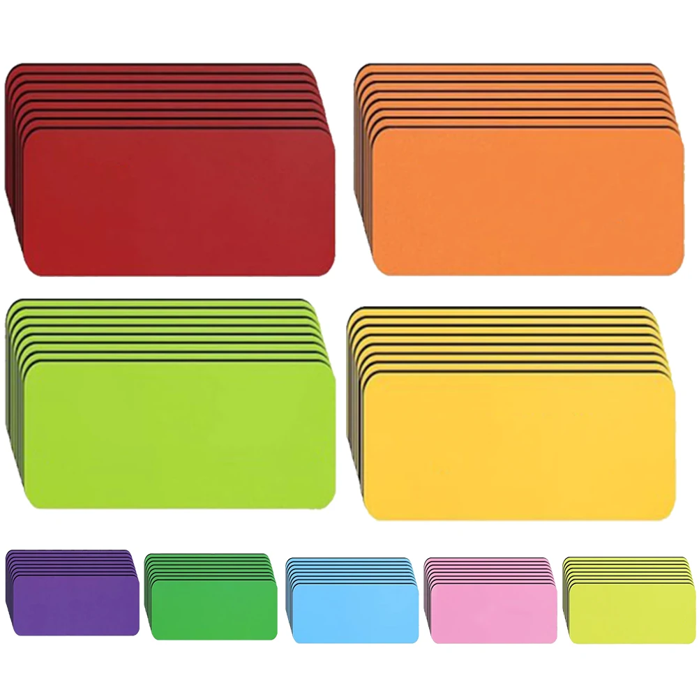54Pcs Magnetic Name Tags Dry Erase Labels School Office Home Use Writable Magnet Whiteboard Refrigerator Magnetic Labels