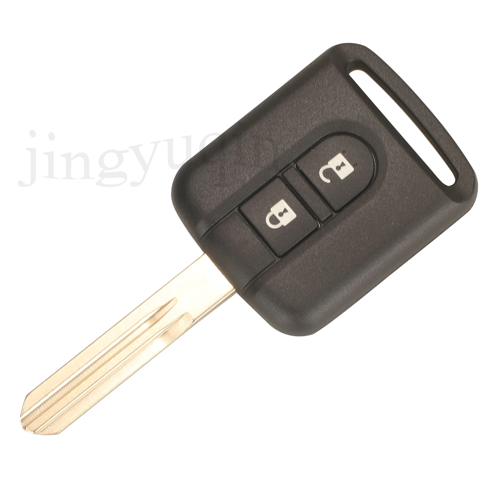 jingyuqin Remote Car Key For Nissan Elgrand X-TRAIL Qashqai Navara Micra Note NV200 2Buttons 433Mhz ID46 Chip 5WK4876/5WK4818