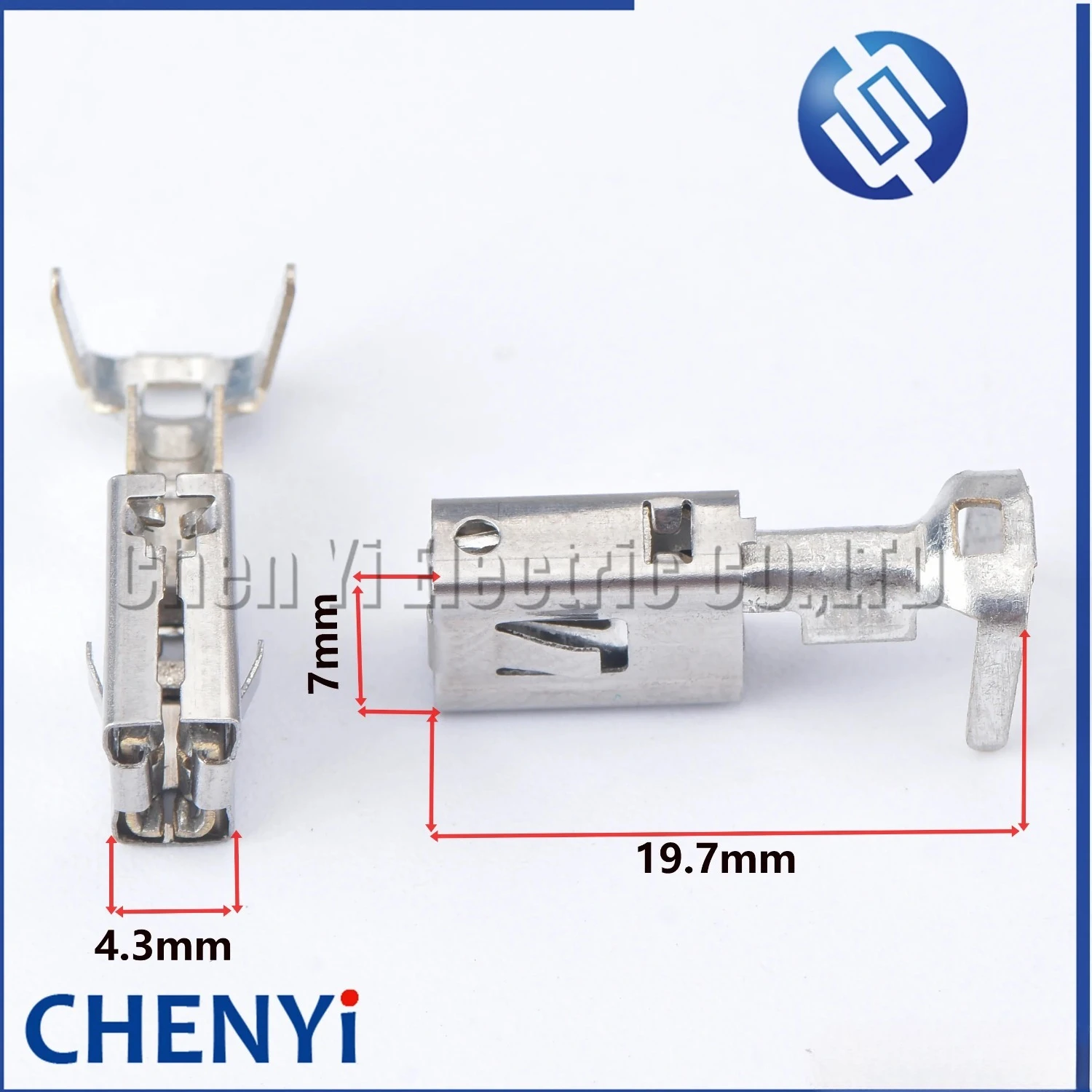 20 Pcs 6.3 MM Auto Crimp Wire Terminal Loose Car Connector Mental Pins G394 Tinned Copper Terminal 1241410-1 1241412-1 1241414-1