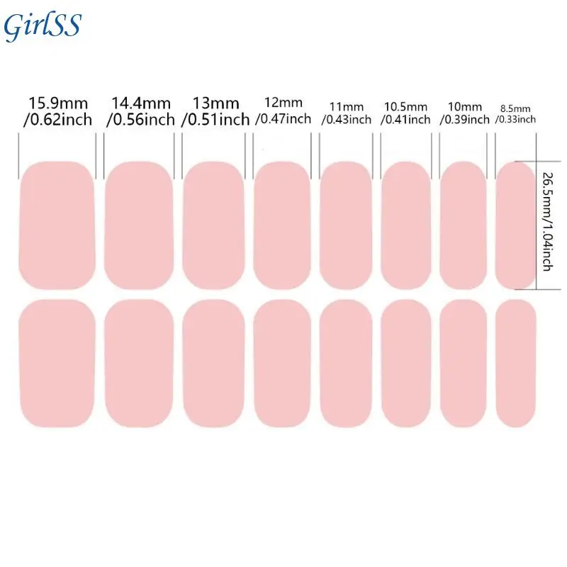 Gels Nagelwraps French Tip Gels Nagelstrips Gradiënt Nagels Polish Sticker T4MB