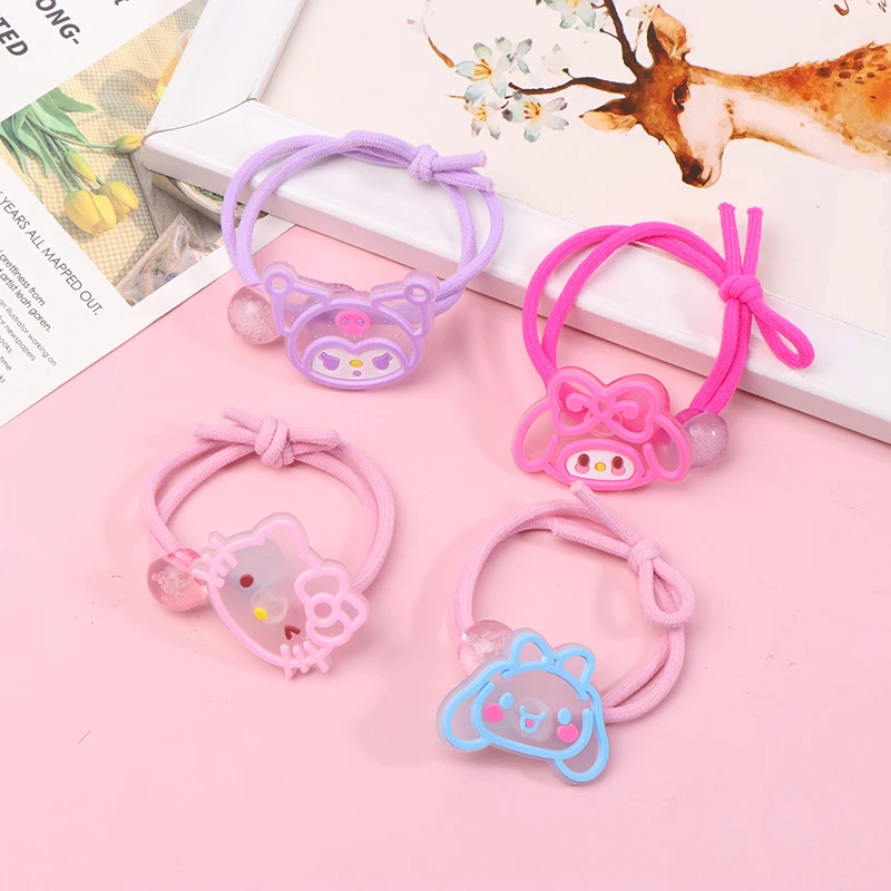 Sanrio Rubber Band Hair para Crianças, Kawaii Baby Braid Headband para Meninas, Bonito, Alta Elasticidade