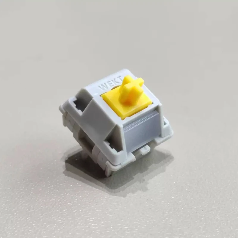 Rock Yellow Switch for Mechanical Keyboard Customized Linear Switch with Cross Stem PA6 POM Gaming Office Keyboard Accessories