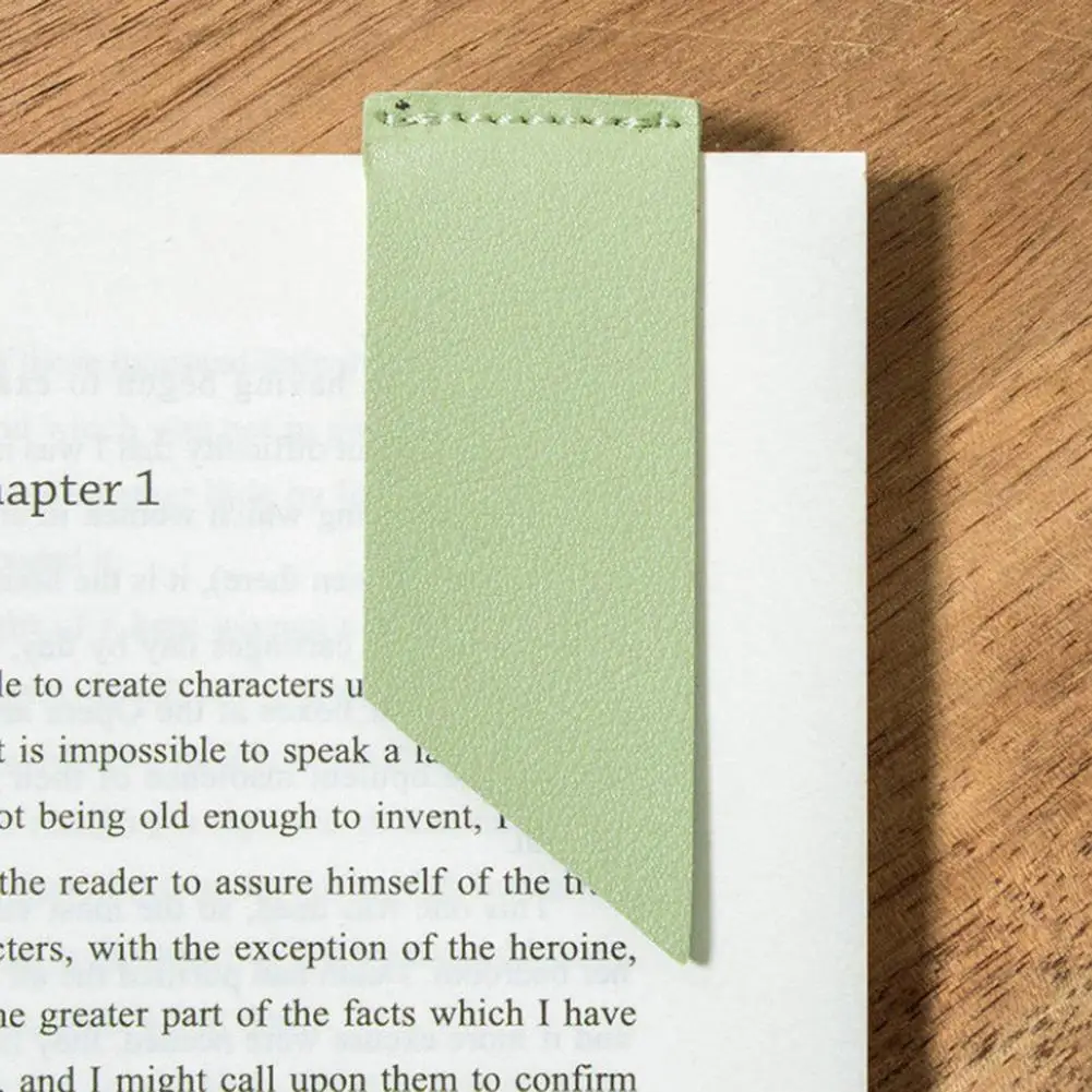 Ученическая закладка для чтения ручной работы, искусственная кожа, однотонная износостойкая Водонепроницаемая декоративная книга для чтения
