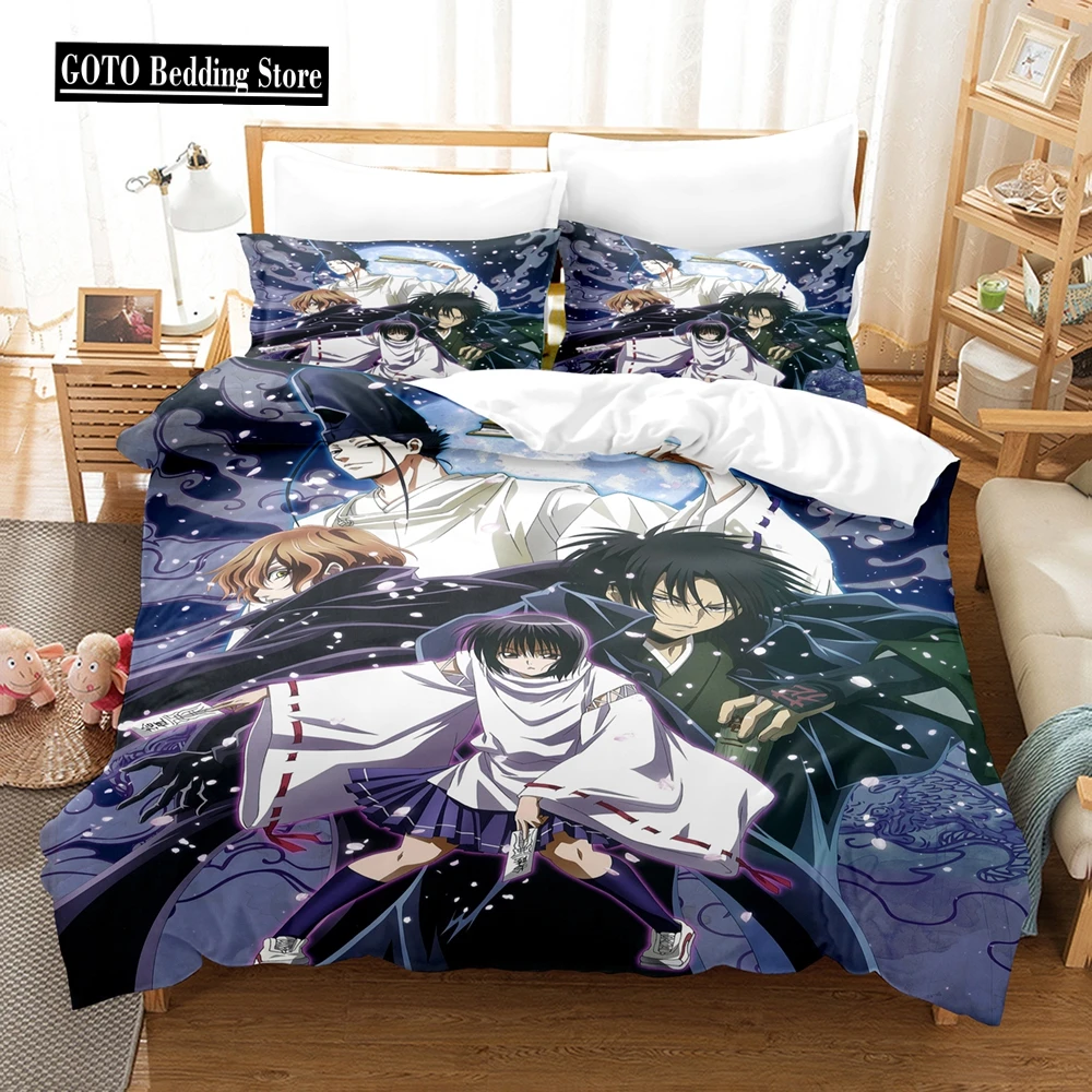 

3D Anime Duvet Cover Bedding Sets for Boys Kids Teens Girls1 Quilt Cover 2 Pillowcases Home Textile Housse De Couette Purple